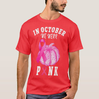 Im Oktober tragen wir rosa Erntedank Brustkrebs T-Shirt