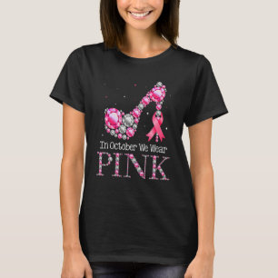 Im Oktober tragen wir Rosa für Frauen Rosa Diamant T-Shirt