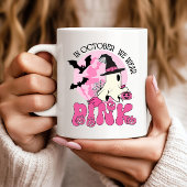 Im Oktober tragen wir rosa Geister-Tasse Kaffeetasse