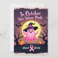 Im Oktober tragen wir rosa Geisterhexen Brustkrebs
