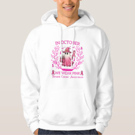 Im Oktober tragen wir rosa Geisterhexen Brustkrebs Hoodie