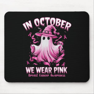 Im Oktober tragen wir rosa Geisterhexen Brustkrebs Mousepad