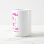 Im Oktober tragen wir rosa Geisterhexen Brustkrebs Verwandlungstasse (Zentrum)