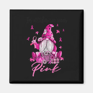 Im Oktober tragen wir rosa Gnome Brustkrebs-Aware Magnet
