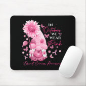 Im Oktober tragen wir rosa Gnome Gnome Brustkrebs Mousepad (Mit Mouse)