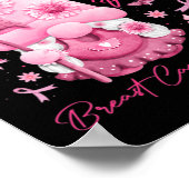 Im Oktober tragen wir rosa Gnome Gnome Brustkrebs Poster (Ecke)