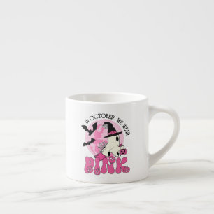 Im Oktober tragen wir rosa Halloween-Geist Espressotasse