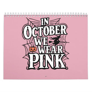 Im Oktober tragen wir rosa Halloween Hexe Kalender