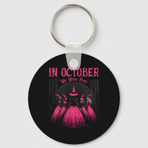 Im Oktober tragen wir rosa Halloween Hexenkraut Br Schlüsselanhänger