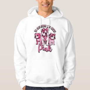 Im Oktober tragen wir Rosa � Halloween Süße Hunde  Hoodie