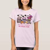 Im Oktober tragen wir rosa Halloween T-Shirt (Vorderseite)