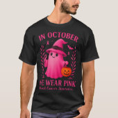 Im Oktober tragen wir rosa Halloween T-Shirt (Vorderseite)