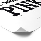 Im Oktober tragen wir rosa Hexen Halloween-Party Poster (Ecke)