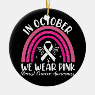 Im Oktober tragen wir rosa Keramik Ornament