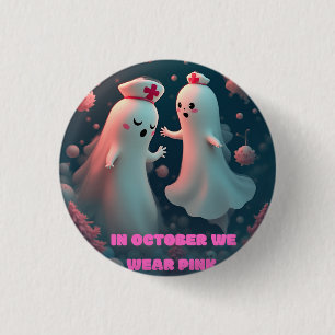 Im Oktober tragen wir rosa Krankenschwester-Geist Button