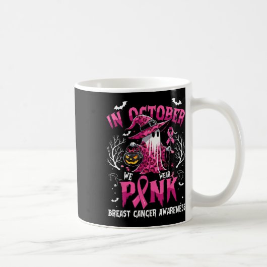 Im Oktober tragen wir rosa Leopard Ghost, Hexe Rib Kaffeetasse (Rechts)