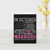 Im Oktober tragen wir rosa Making Strikes gegen Br Karte (Gelbe Blume)