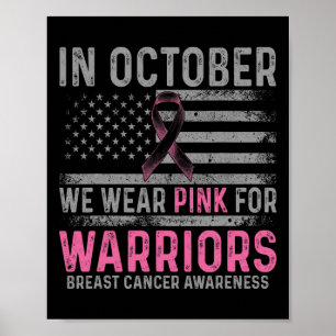 Im Oktober tragen wir rosa Making Strikes gegen Br Poster