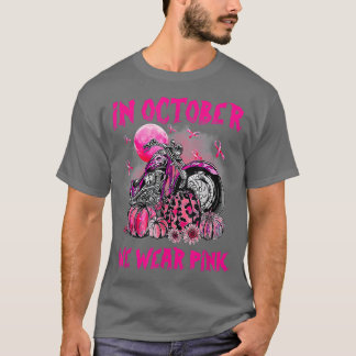 Im Oktober tragen wir rosa Motorrad Brustkrebs B T-Shirt