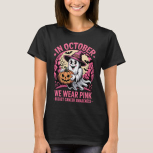 Im Oktober tragen wir rosa Niedliches Hexenghost H T-Shirt