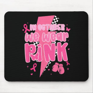 Im Oktober tragen wir rosa Ribbon Blitz Brea Mousepad