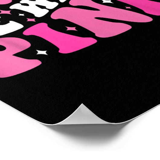 Im Oktober tragen wir rosa Ribbon Brustkrebs Aware Poster (Ecke)