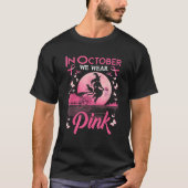 Im Oktober tragen wir rosa Ribbon, Halloween Bre T-Shirt (Vorderseite)