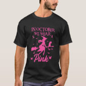 Im Oktober tragen wir rosa Ribbon Halloween T-Shirt (Vorderseite)