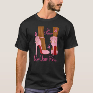 Im Oktober tragen wir rosa Ribbon Melanin Black Qu T-Shirt