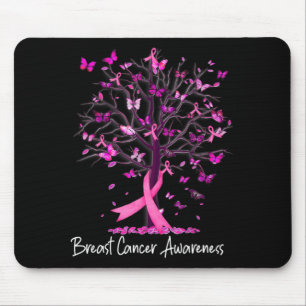 Im Oktober tragen wir rosa Ribbon Tree Brustkrebs Mousepad