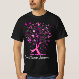 Im Oktober tragen wir rosa Ribbon Tree Brustkrebs T-Shirt