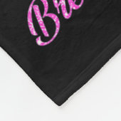 Im Oktober tragen wir rosa schwarze Frauen Brustkr Fleecedecke (Ecke)