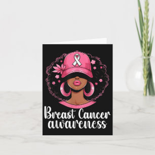 Im Oktober tragen wir rosa schwarze Frauen Brustkr Karte