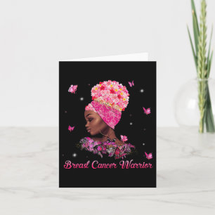 Im Oktober tragen wir rosa schwarze Frauen Brustkr Karte