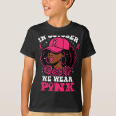 Im Oktober tragen wir rosa schwarze Frauen Brustkr T-Shirt (Vorderseite)