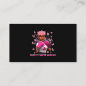 Im Oktober tragen wir rosa schwarze Frauen Brustkr Visitenkarte (Rückseite)