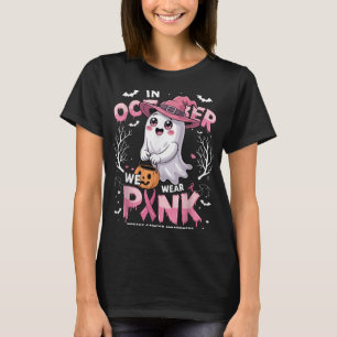 Im Oktober tragen wir rosa Shirt Ghost Brustkrebs
