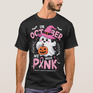 Im Oktober tragen wir rosa Shirt Ghost Brustkrebs