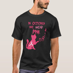 Im Oktober tragen wir Rosa Süße Katze Brust Premiu T-Shirt