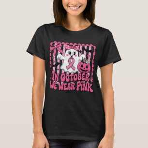 Im Oktober tragen wir Rosa Süßer Geist Halloween T-Shirt