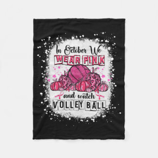 Im Oktober tragen wir rosa Volleyball Brustkrebs A Fleecedecke