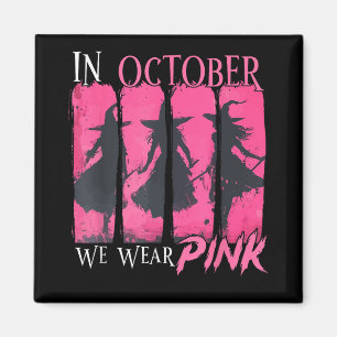 Im Oktober tragen wir rosafarbene Rosa-Rotzunge-Br Magnet