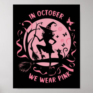 Im Oktober tragen wir rosafarbene Rosa-Rotzunge-Br Poster