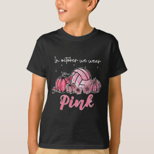 Im Oktober tragen wir rosafarbenen Brustkrebs A T-Shirt