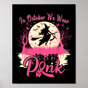 Im Oktober tragen wir rosafarbenen Ribbon-Brustkre Poster