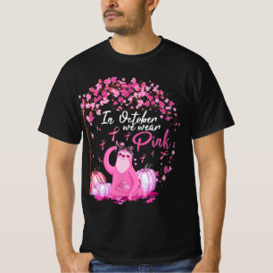 Im Oktober tragen wir rosafarbenen Ribbon-Brustkre T-Shirt