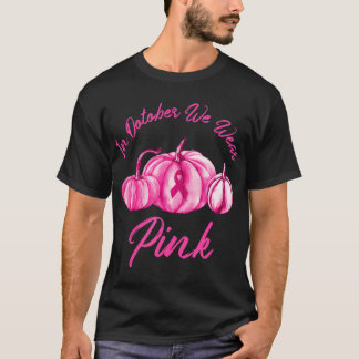 Im Oktober waren wir Pink Pumpkin Brustkrebs T-Shirt