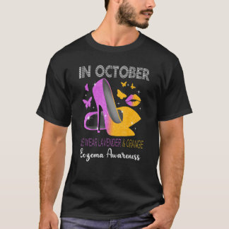 Im Oktober Wevender Orange High Heels Eczema T-Shirt