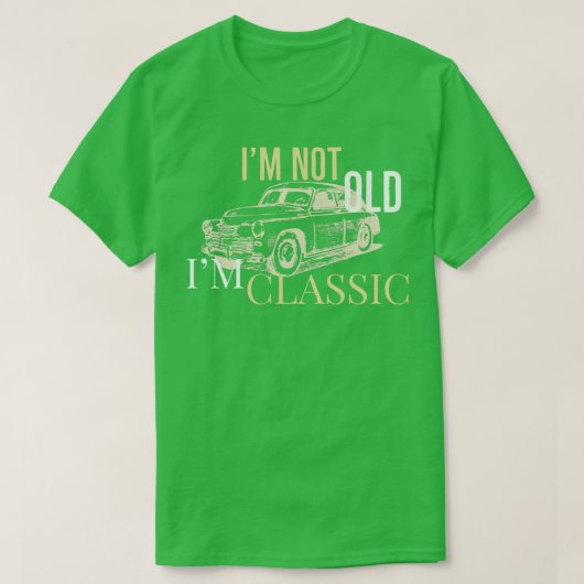 Im Old im classic Moto T-Shirt (Design vorne)