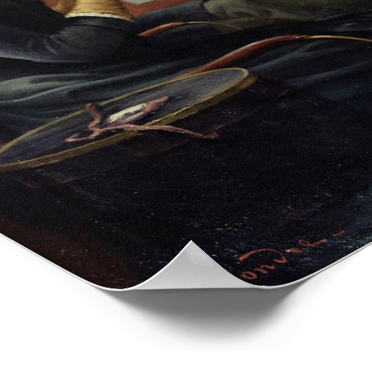 Im Omnibus, 1880 Poster (Ecke)